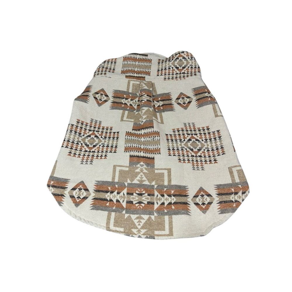 Neutral Aztec-Patterned Shacket Jacket - Picture 4 of 4